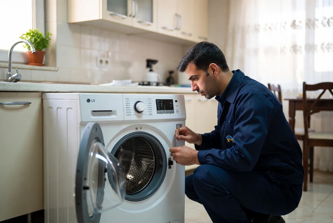 علت نچرخیدن دیگ ماشین لباسشویی ال جی