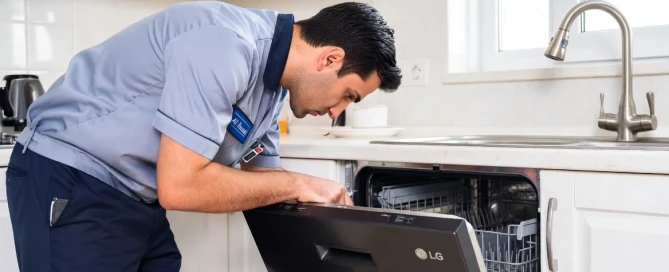 علت ماندن آب در ماشین ظرفشویی ال جی