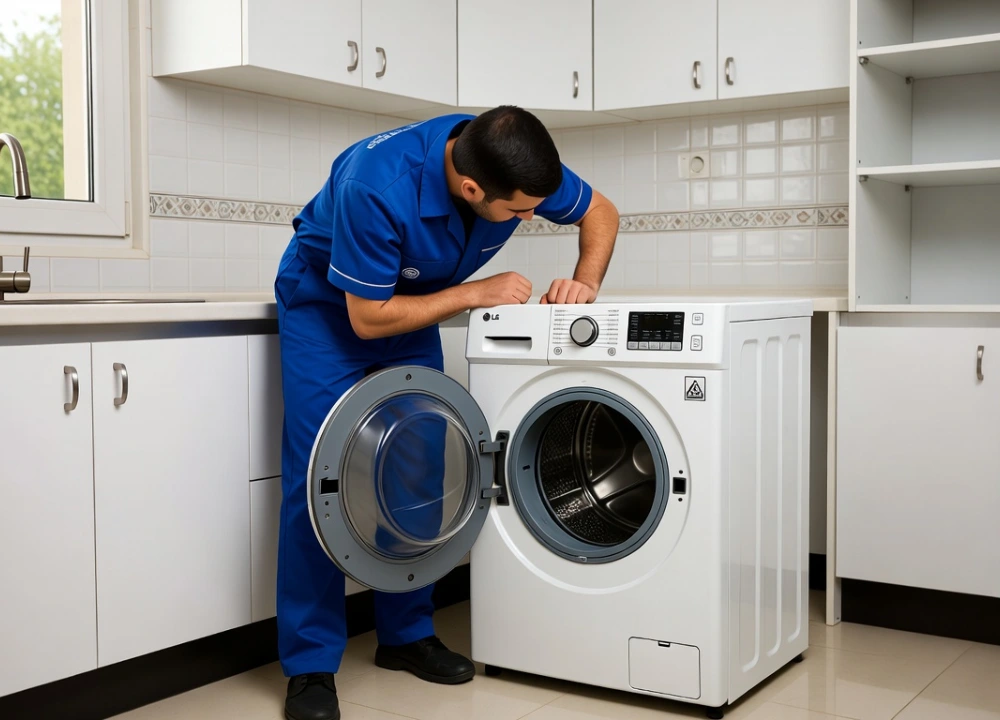 کار نکردن خشک کن لباسشویی ال جی